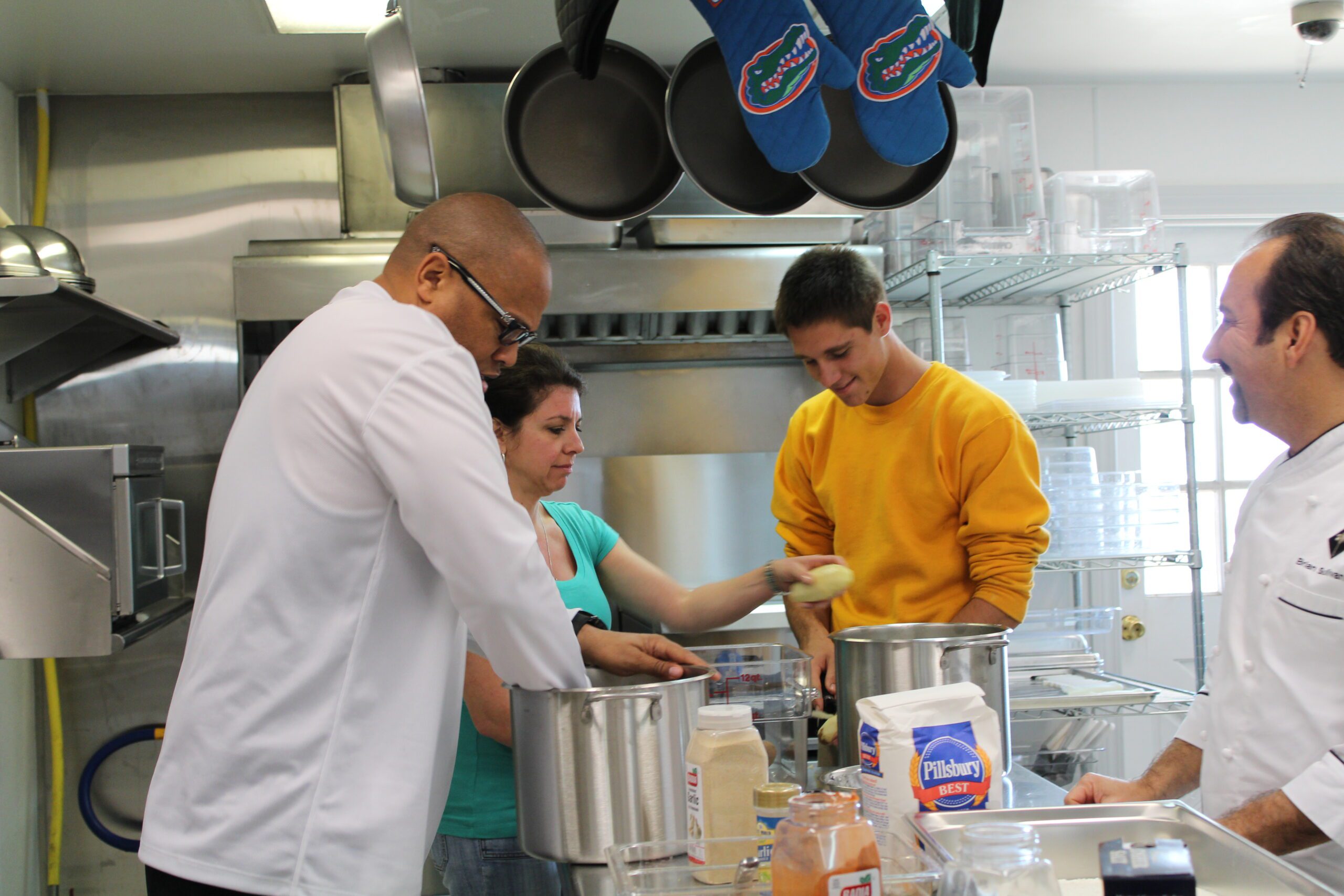 Group Of People Doing Baking